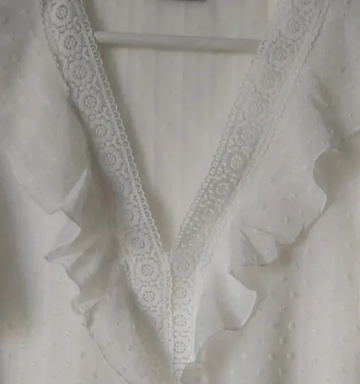 Blouse blanche voile