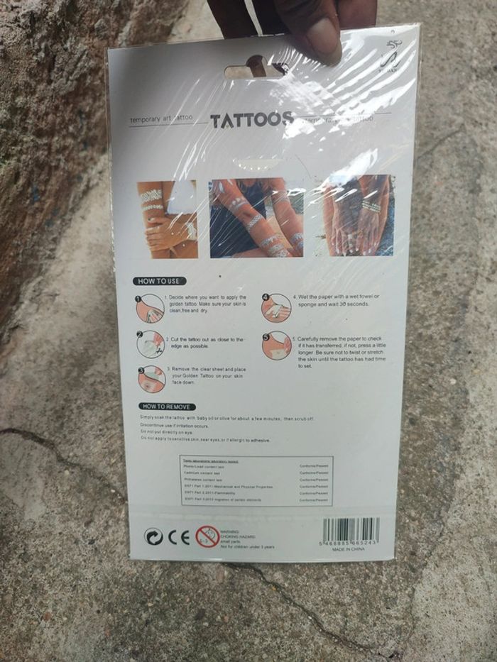 Plaquette de tatouage temporaire - photo numéro 5