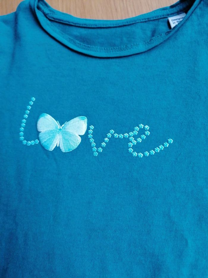 T-shirt Okaidi vert 3 ans 98 cm - photo numéro 4