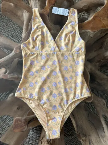 Maillot de bain 1 pièce Hopaal Rivage jaune vanille S
