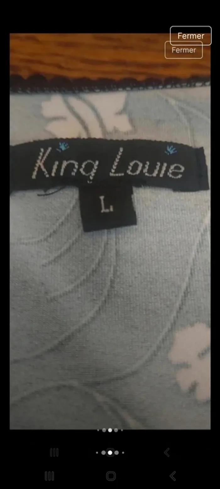 Jolie Robe noire et blanche King Louie taille L - photo numéro 9
