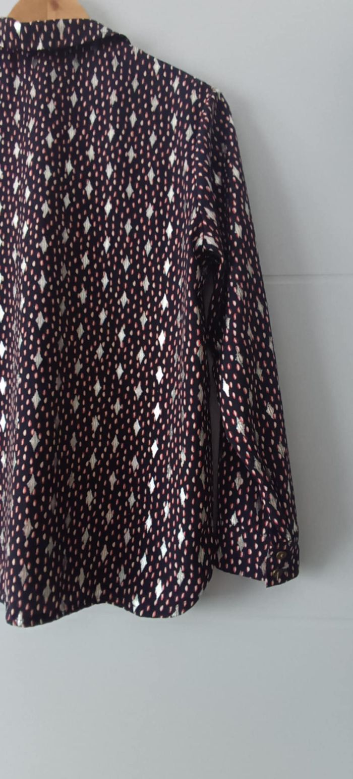 Chemise Blouse imprimée à boutons "manches longues "Charming Girl" Taille 1 (36) - photo numéro 6