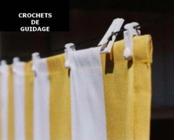 X20 Crochets de Guidage Floracord Pour Voiles D'Ombrage