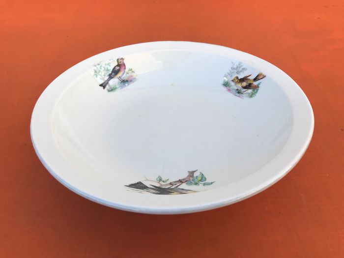 Ancien plat creux Décor Becs et Plumes Porcelaines à feu Pillivuyt & Compagnie Mehun-sur-Yèvre - photo numéro 9