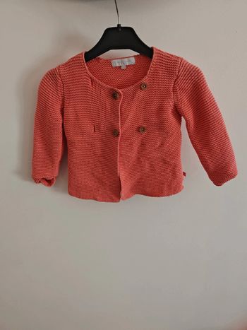 Gilet corail Cadet Rousselle 18 mois