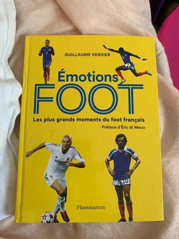 Livre émotions foot