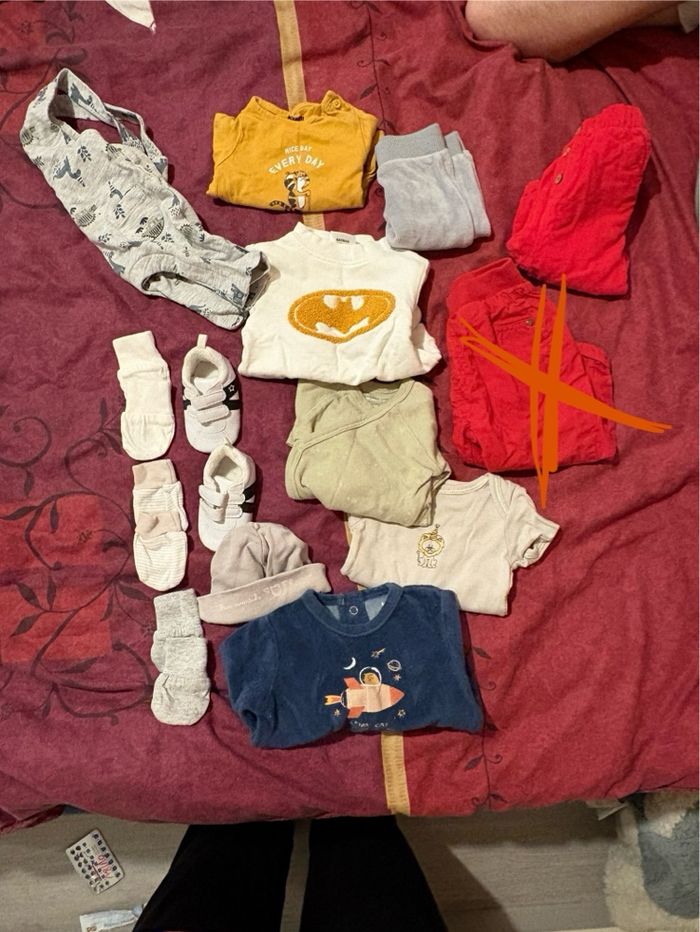 Lot de vêtements bébé garçons