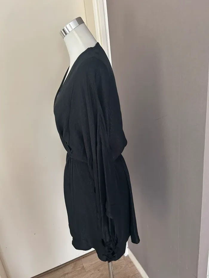Sezane robe noire, soie modèle pat femme, taille 38 - photo numéro 7