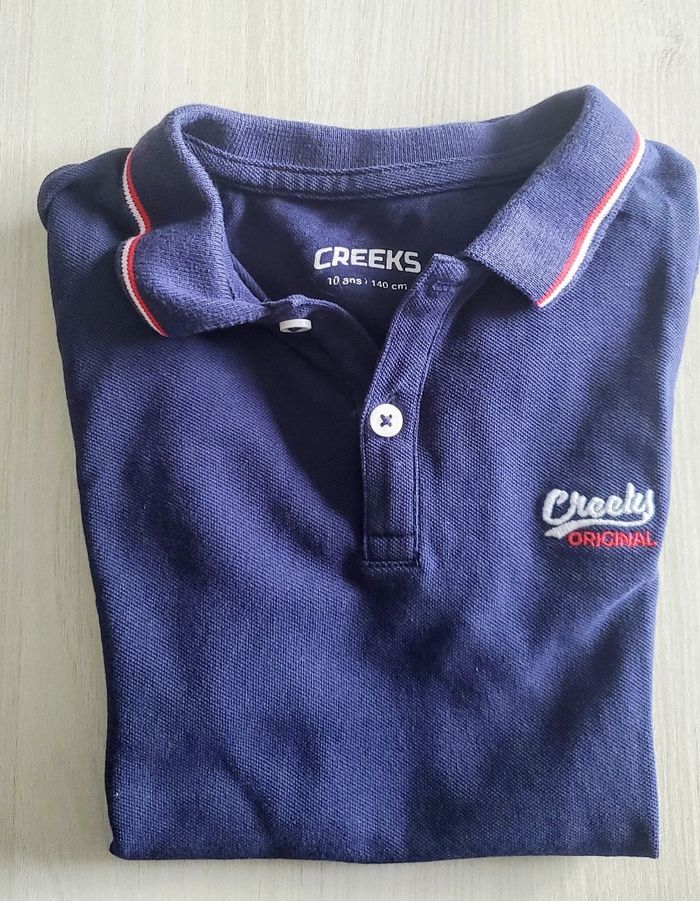 Polo Creeks bleu marine garçon 10 ans