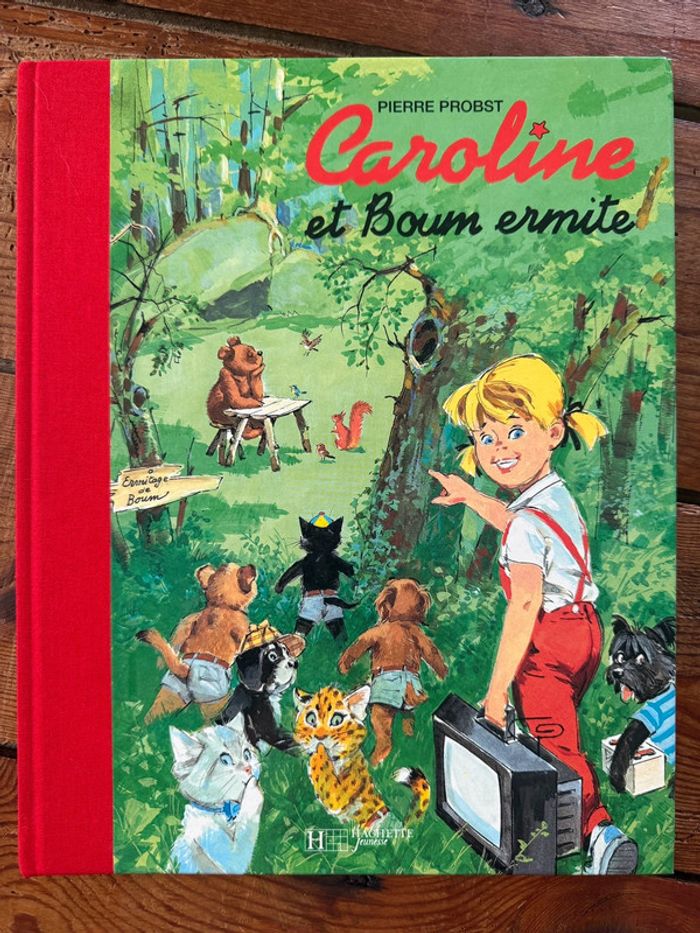 TBE - Livre édition limitée reliure rouge Caroline et Boum ermite Pierre Probst bd