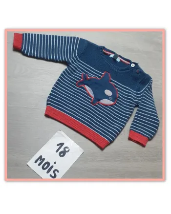 Pull 18mois 80cm Obaïbi