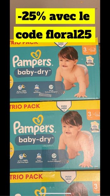 Deux Giga pack de couches taille 3
