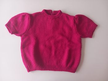 Pull manches courtes handmade