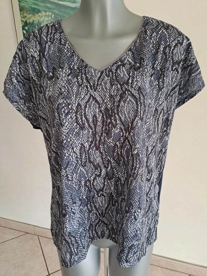 Tee-shirt python bleu