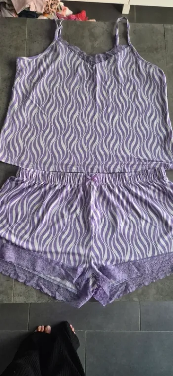 Pyjama short deux pièces femme