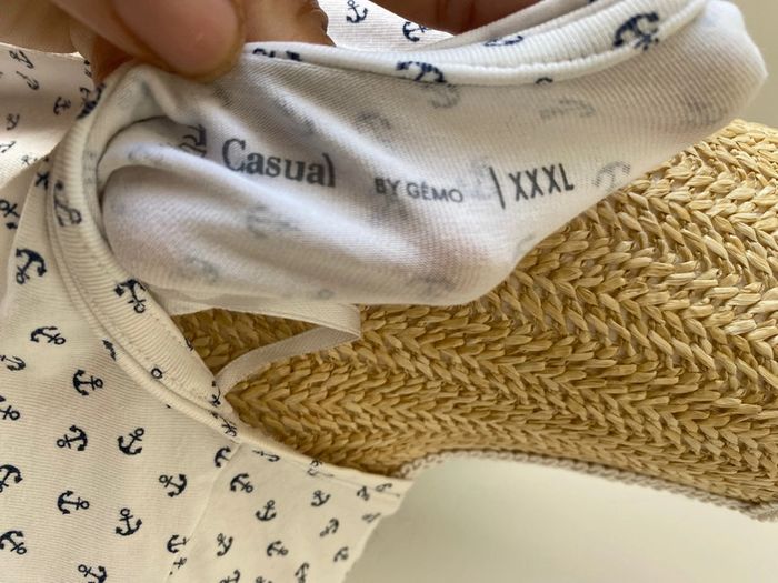 Haut manches courtes femme Marine xxxl - photo numéro 3