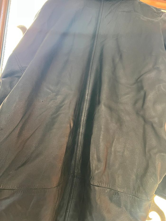 Manteau trench vintage 40/42 cuir - photo numéro 13