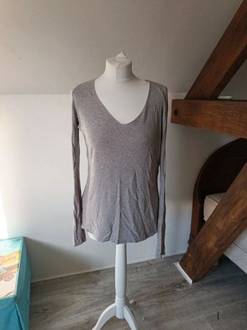 Pull fin gris Promod 38
