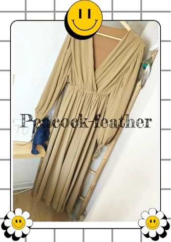 Robe longue beige TU
