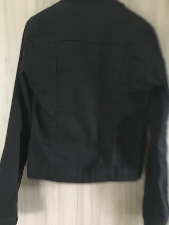 Veste en jean noire courte New Laviva T.38 - photo numéro 4