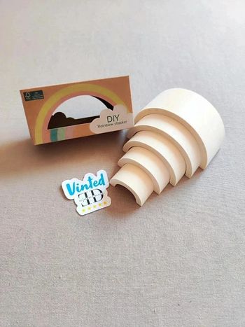 Arc en ciel en bois activité enfant