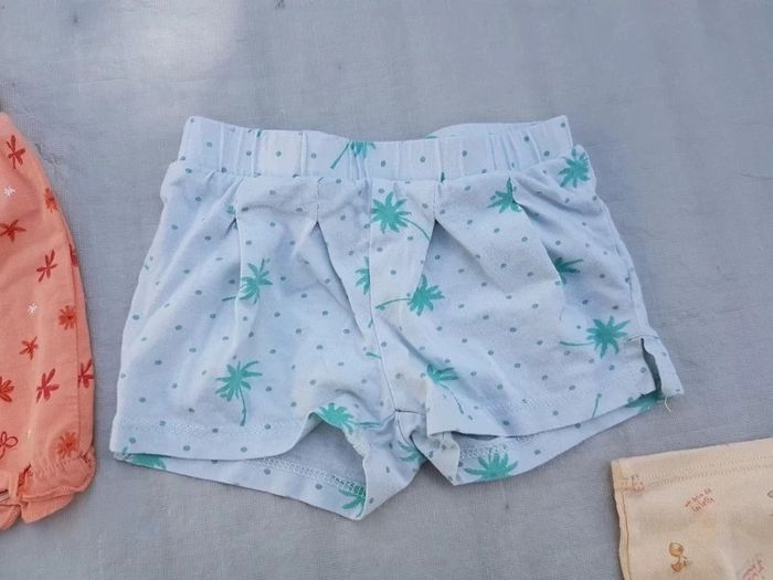 Lot de 5 shorts fille 6 mois - photo numéro 3