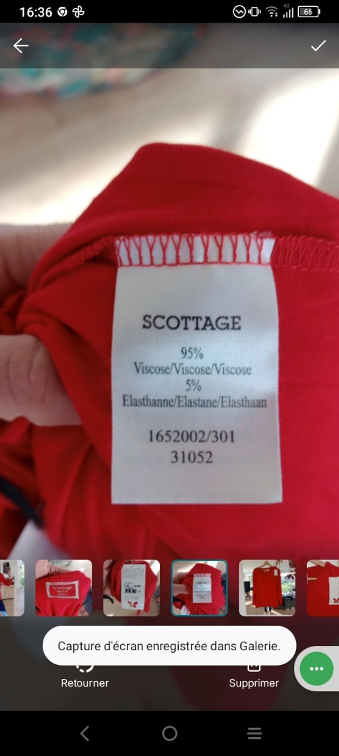 Top fluide 44 rouge c78 - photo numéro 10