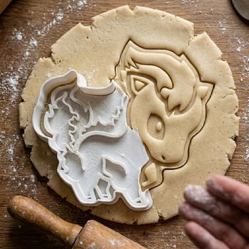 Emporte-pièce Poney de Feu style Ponyta Pokémon - Découpoir Biscuit Sablé