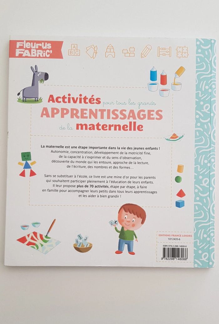 Livre activités d'apprentissage de la maternelle - photo numéro 2