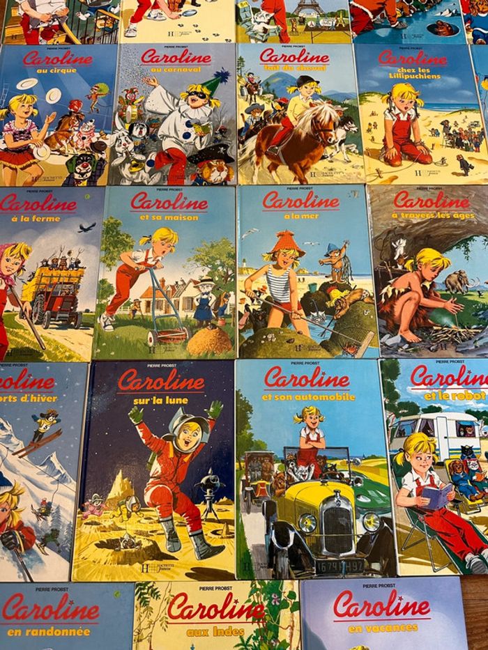 Lot très complet de 23 ouvrages Caroline Hachette Jeunesse bd album vintage - photo numéro 3