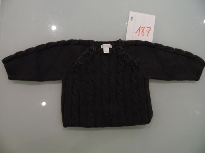 gilet 6 mois obaibi gris