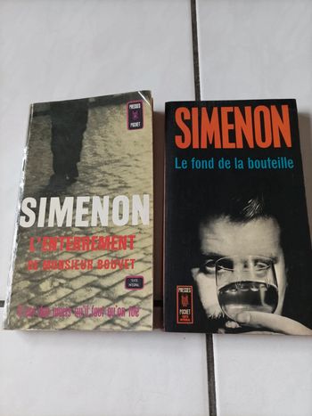 Lot de 2 livres Simenon