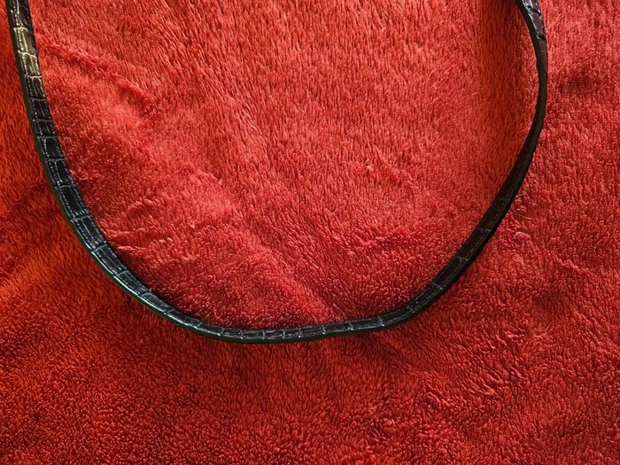 Sac bandoulière croco noir Monoprix - photo numéro 10