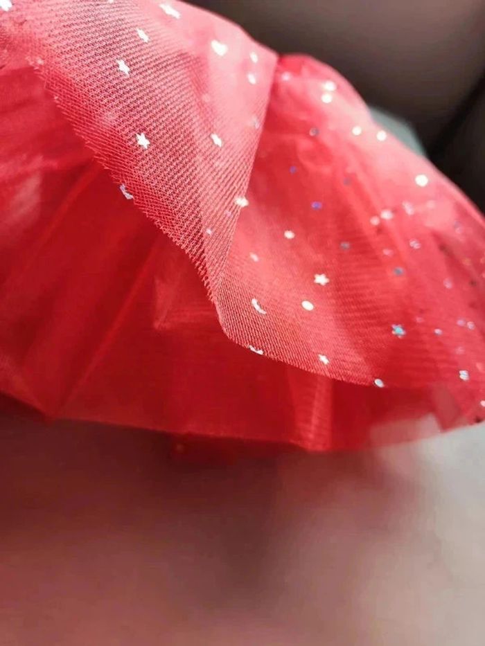 Jupe tutu rouge à leds scintillantes - photo numéro 4
