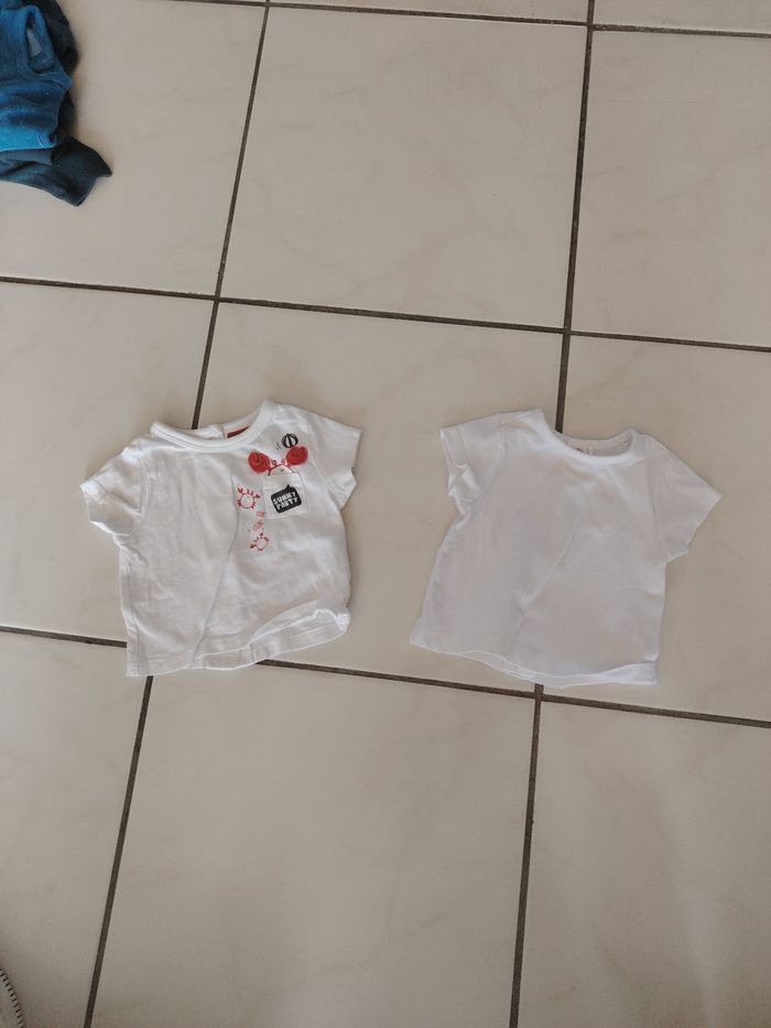 Lot de tee-shirt manche courte 1 mois