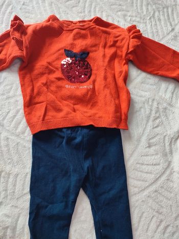 Lot rouge bleu marine fille 6 mois