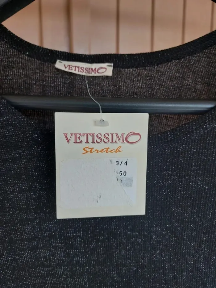 Pull fin Vetissimo taille 48 / 50 manches 3/4 - photo numéro 2