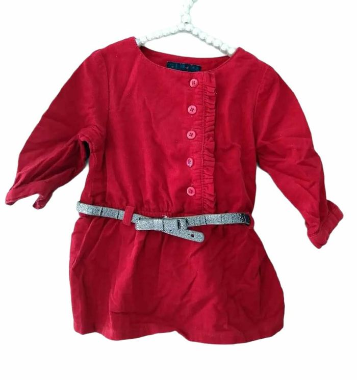 3 mois bébé fille robe avec ceinture Tape à l'oeil