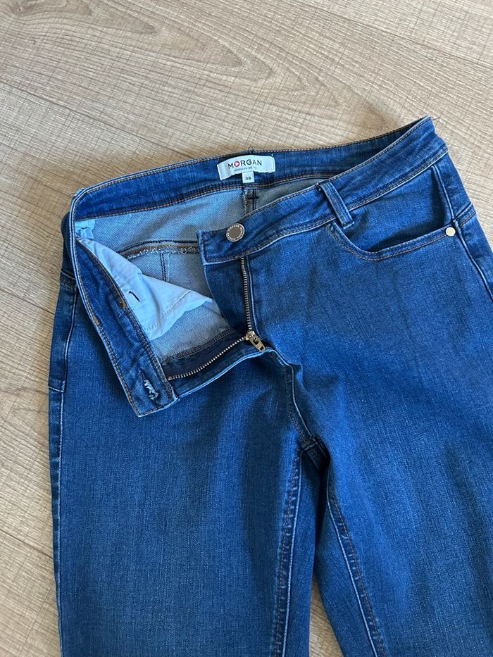 Jean bleu marine Morgan taille 38 comme neuf - photo numéro 10