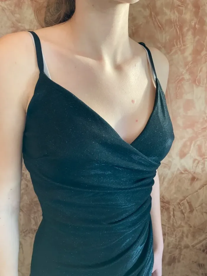 Robe noire irisée Made in Italy 36 - photo numéro 2