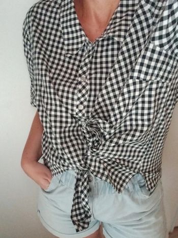 Chemisier blouse  vichy vintage