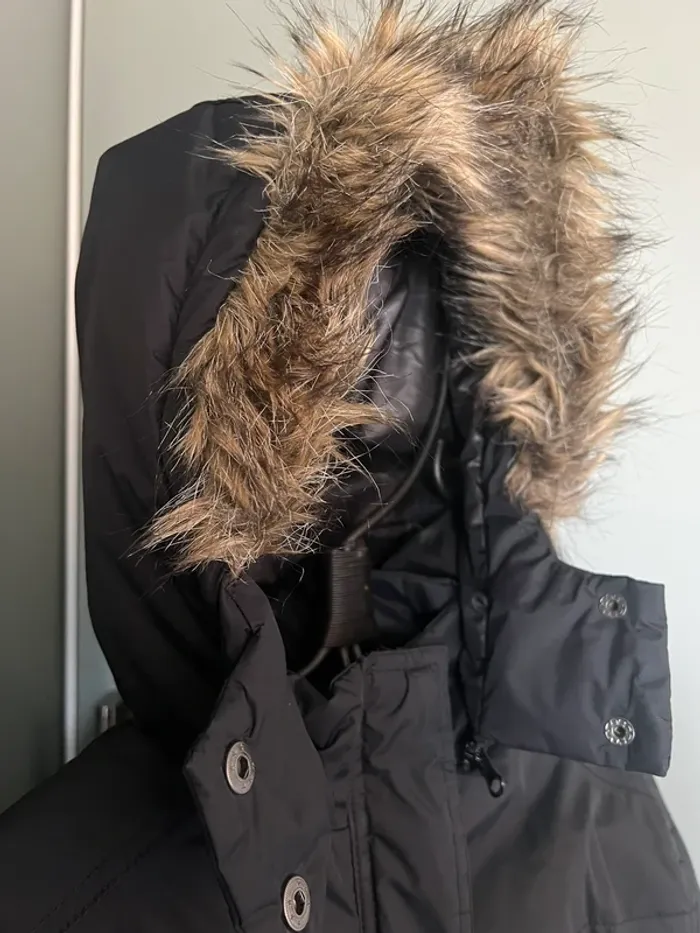 Manteau hiver noir Lady de luxe - photo numéro 3