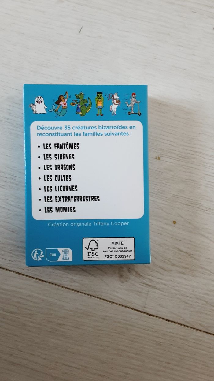 Jeu de cartes des 7 familles Les créatures bizzaroïdes Neuf happy meal - photo numéro 2