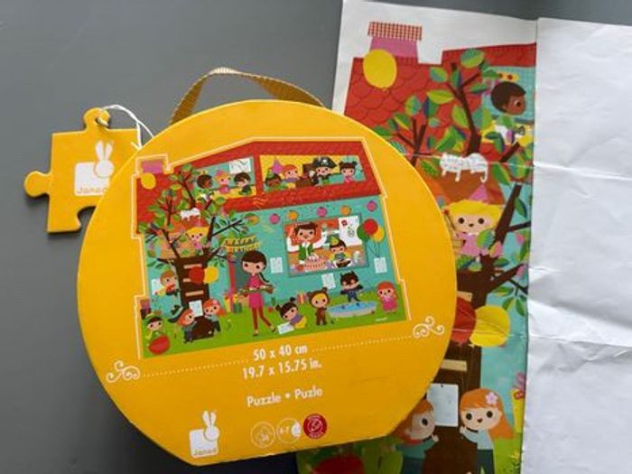 Valisette Puzzle Janod Goûter d' Anniversaire 36 Pièces, - photo numéro 8