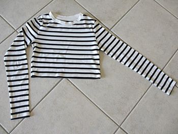 T-shirt court manches longues fille H&M - 10 ans