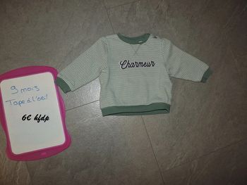 sweat tape à l'oeil taille 9 mois
