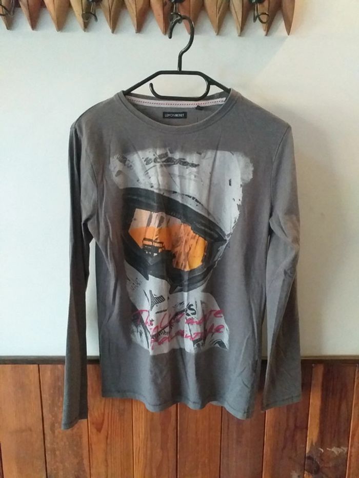 Tee-shirt manches longues gris