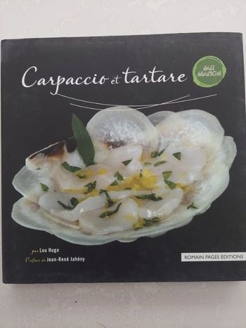 Livre recettes tartare et carpaccio