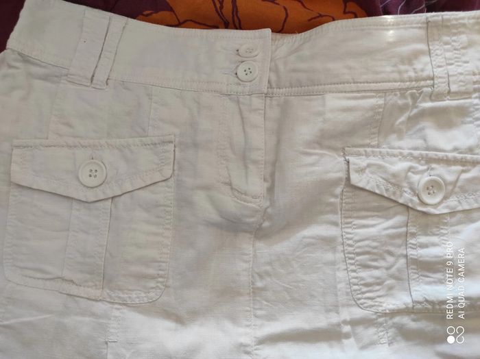 jupe en lin esprit t44 tbe - photo numéro 2