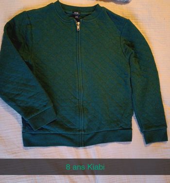 Sweat gilet 8 ans Kiabi 